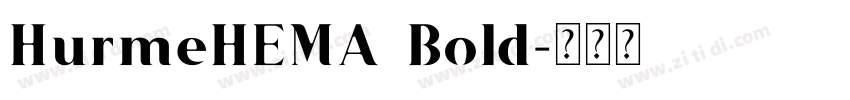 HurmeHEMA Bold字体转换